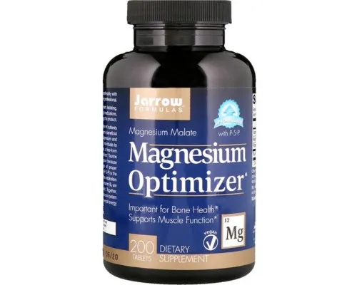 Мінерали Jarrow Formulas Оптимізатор Магнію, Magnesium Optimizer, 200 таблеток (JRW-13007)