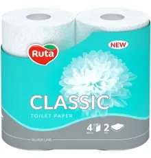 Туалетная бумага Ruta Classic 2 слоя Белая 4 рулона (4820023740044)