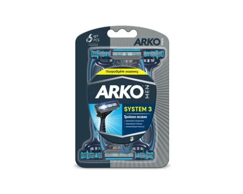 Бритва ARKO T3 System потрійне лезо 6 шт. (8690506422417)