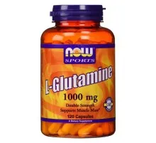 Аминокислота Now Foods Глютамин 1000 мг, L-Glutamine, Now Foods Sports, 120 каспул (NOW-00094)