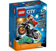 Конструктор LEGO City Stuntz Огненный трюковый мотоцикл 11 деталей (60311)