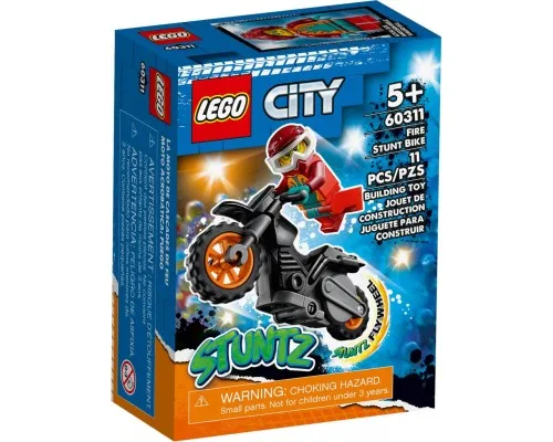 Конструктор LEGO City Stuntz Огненный трюковый мотоцикл 11 деталей (60311)