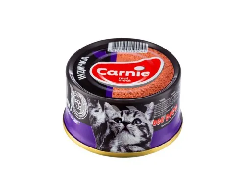 Паштет для котів Carnie мясний з індичкою для кошенят 90 г (4820255190525)