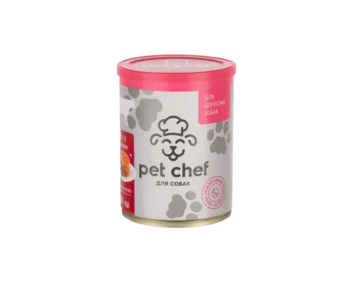 Консерви для собак Pet Chef паштет з яловичиною 360 г (4820255190259)