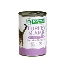 Консерви для котів Nature's Protection Adult Sensitive Digestion Turkey & Lamb 400 г (KIK24635)