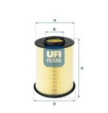 Повітряний фільтр для автомобіля UFI 27.675.00