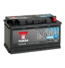 Акумулятор автомобільний Yuasa 12V 80Ah AGM Start Stop Plus Battery (YBX9115)