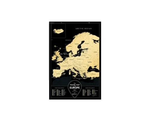 Скретч карта 1DEA.me Travel Map Black Europe (13070)