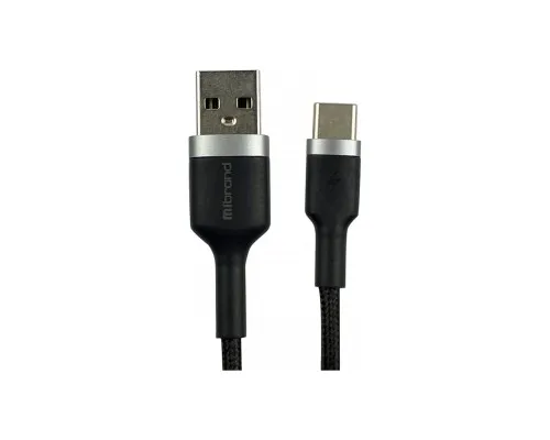 Дата кабель USB 2.0 AM to Type-C 1.0m MI-71 2.4A Black Mibrand (MIDC/71TB)