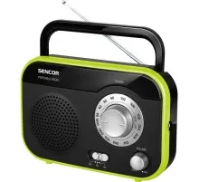 Портативний радіоприймач Sencor SRD 210 Black/Green (35043172)