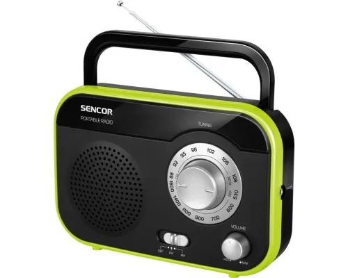 Портативний радіоприймач Sencor SRD 210 Black/Green (35043172)