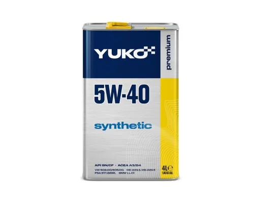 Моторное масло Yuko SYNTHETIC 5W-40 4л (4820070241167)