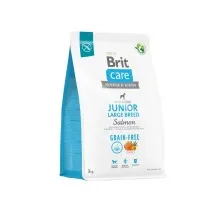 Сухий корм для собак Brit Care Dog Grain-free Junior Large Breed для великих порід з лососем 3 кг (8595602558872)