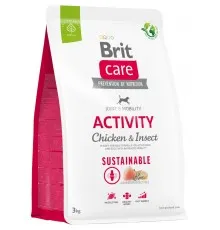 Сухий корм для собак Brit Care Dog Sustainable Activity з куркою та комахами 3 кг (8595602559237)