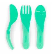 Набір дитячого посуду Twistshake Pastel Green (ложка+виделка+ніж) (78201)
