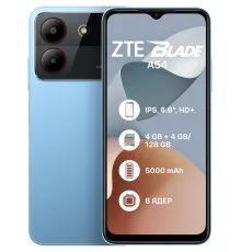 Мобильный телефон ZTE Blade A54 4/128GB Blue (1011467)