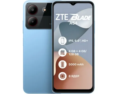 Мобільний телефон ZTE Blade A54 4/128GB Blue (1011467)