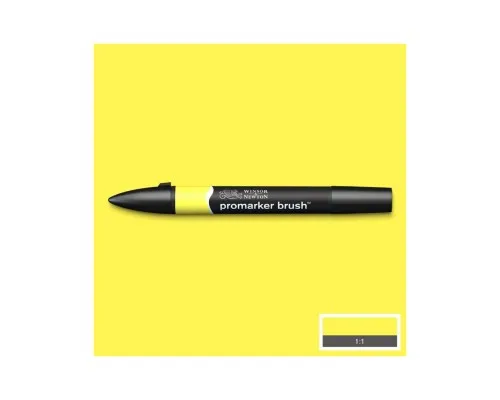 Маркер Winsor&Newton двосторонній Brushmarker, (Y747) Лимонний (884955043097)