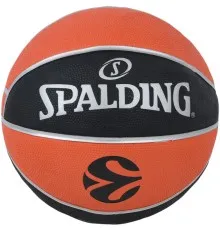 Мяч баскетбольный Spalding Euroleague TF-150 помаранчевий, чорний Уні 6 84507Z (689344411026)