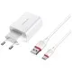 Зарядний пристрій BOROFONE BA21A Long journey single port QC3.0 charger set (Type-C) White (BA21ACW)