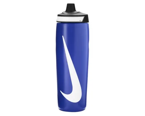 Пляшка для води Nike Refuel Bottle 24 OZ блакитний, чорний, білий 709 мл N.100.7666.492.24 (887791745323)