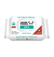 Влажные салфетки Сніжна Панда Green Fresh 99% с антимикробным действием 100 шт. (4820183972132)