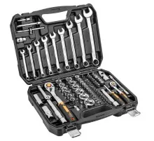 Набір інструментів Neo Tools 82шт, 1/2", 1/4", CrV, eco кейс (10-058)
