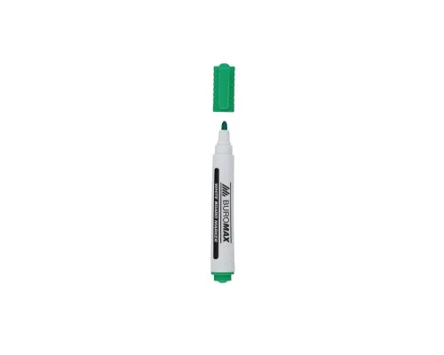 Маркер Buromax для магнитных досок, зеленый, 2-4 мм, спиртовая основа (BM.8800-04)