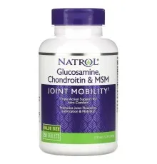 Витаминно-минеральный комплекс Natrol Глюкозамин, Хондроитин и MSM, Glucosamine, Chondroitin & MSM, 150 таблет (NTL-00224)