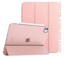 Чохол до планшета BeCover Tri Fold Hard Apple iPad Pro 11" M4 2024 Pink (711728)