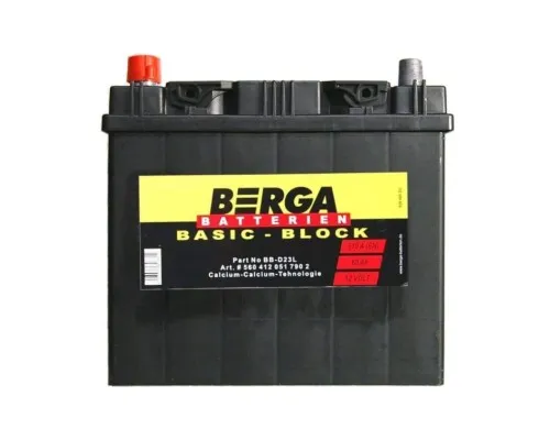 Акумулятор автомобільний Berga Basicblock 60Ah ASIA (+/-) (510EN) (5604130517902)