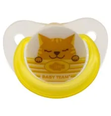 Пустушка Baby Team Ортодонтична 6 м+ Котик (4824428032025)
