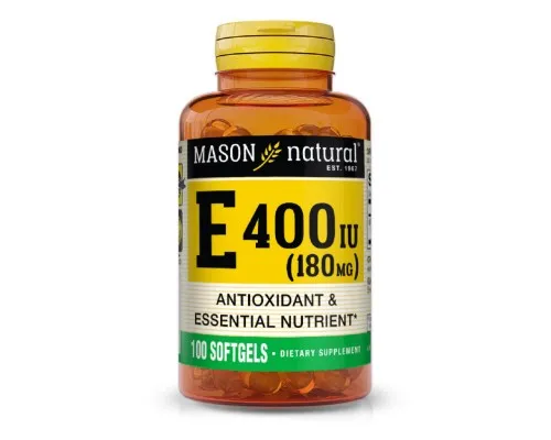 Витамин Mason Natural Витамин Е 180мг, Vitamin E 400 IU, 100 гелевых капсул (MAV-05051)