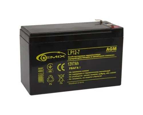 Батарея к ИБП Gemix 12В 7 Ач (LP12-7)