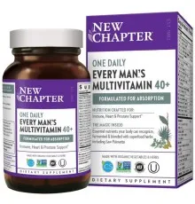 Мінерали New Chapter Щоденні Мультівітаміни Для Чоловіків 40+, Every Man's, 24 Та (NC0369)