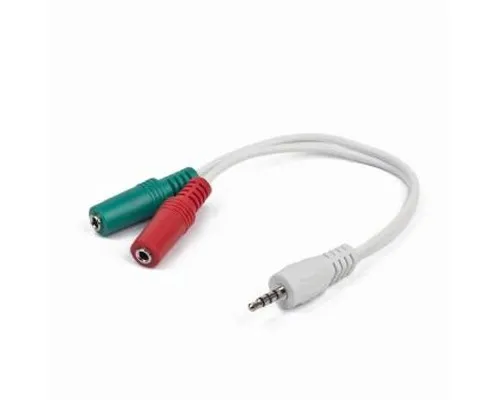 Перехідник Cablexpert Jack 3.5mm папа/2х3.5mm мама (CCA-417W)