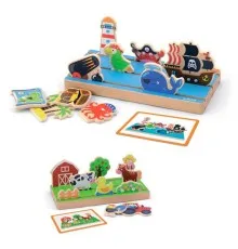 Розвиваюча іграшка Viga Toys Простір та відстань: ферма, море двобічний (50183)