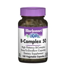 Витамин Bluebonnet Nutrition В-Комплекс 50, 100 гелевых капсул (BLB-00412)