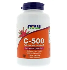 Витамин Now Foods Аскорбат кальция C-500, Calcium Ascorbate Capsules, 250 кап (NOW-00677)