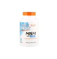 Витамин Doctor's Best Метилсульфонилметан, МСМ, MSM with OptiMSM, 1000 мг, 180 ка (DRB-00064)