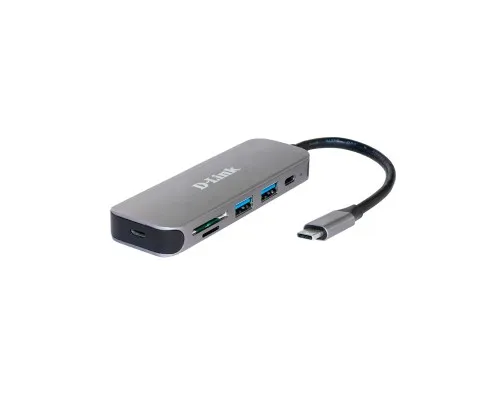 Концентратор D-Link DUB-2325 2xUSB3.0, 1xUSB TypeC, 1xSD, 1x-microSD, USB TypeC (DUB-2325)