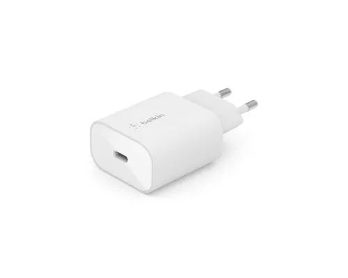 Зарядний пристрій Belkin Home Charger 25W Power PD PPS USB-C, white (WCA004VFWH)