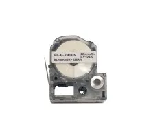 Стрічка для принтера етикеток UKRMARK RL-E-K4TBN-BK/CL, аналог LK4TBN. 12 мм х 9 м (CELK4TBN)