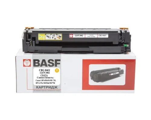 Картридж BASF Canon 046, LBP-650, HP LJ Pro M452dn аналог 1247C002/046Y/CF (BASF-KT-CRG046Y-U)