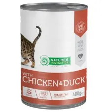 Консервы для кошек Nature's Protection Adult Sterilised Chicken & Duck 400 г (KIK45611)