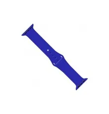 Ремешок для смарт-часов Intaleo Silicone для Apple Watch 42/44 mm blue (1283126494369)