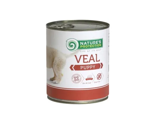 Консерви для собак Natures Protection Puppy Veal 800 г (KIK45088)