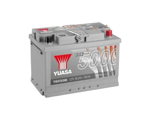 Акумулятор автомобільний Yuasa 12V 80Ah Silver High Performance Battery (YBX5096)