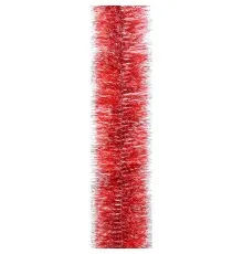 Мішура Novogod`ko 75 червона з срібними кінчиками 2 м (980433)