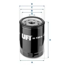 Фильтр масляный UFI 23.196.00